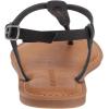 imageAmazon Essentials Womens Casual Thong Sandal with Ankle StrapBlack Brown Faux Leather