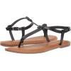 imageAmazon Essentials Womens Casual Thong Sandal with Ankle StrapBlack Brown Faux Leather
