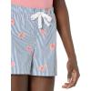 imageAmazon Essentials Womens Poplin Short and Sleep Tee SetBlue Pink Floral