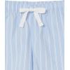 imageAmazon Essentials Womens Poplin Short and Sleep Tee SetBlue White StripeBright White