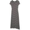 imageAmazon Essentials Womens ShortSleeve Maxi DressBlack White French Stripe