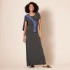 imageAmazon Essentials Womens ShortSleeve Maxi DressCharcoal Heather
