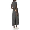 imageAmazon Essentials Womens ShortSleeve Maxi DressCharcoal Heather