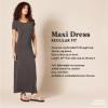 imageAmazon Essentials Womens ShortSleeve Maxi DressCharcoal Heather