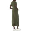 imageAmazon Essentials Womens ShortSleeve Maxi DressDark Olive