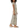 imageAmazon Essentials Womens ShortSleeve Maxi DressTan Cheetah