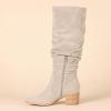 imageAmazon Essentials Womens Tall Block Heel BootsLight Grey