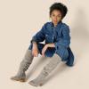 imageAmazon Essentials Womens Tall Block Heel BootsLight Grey