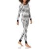 imageAmazon Essentials Cute Pajama Sets for Women SnugFit Cotton Sleepwear Available in Plus SizeBlackWhite  Buffalo Plaid
