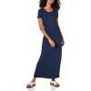 imageAmazon Essentials Womens ShortSleeve Maxi DressNavy