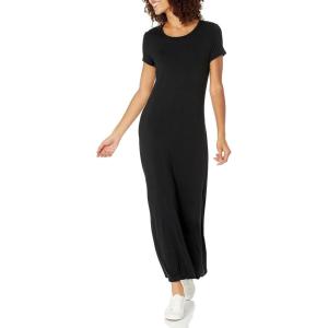 imageAmazon Essentials Womens ShortSleeve Maxi DressBlack