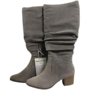 imageAmazon Essentials Womens Tall Block Heel BootsTory Grey