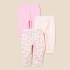 imageAmazon Essentials Unisex Toddlers and Babies Cotton PullOn Pants MultipacksPinkApples