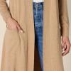 imageAmazon Essentials Womens Lightweight Duster Length Cardigan SweaterCamel Heather