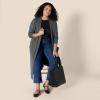imageAmazon Essentials Womens Lightweight Duster Length Cardigan SweaterCharcoal Heather