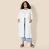 imageAmazon Essentials Womens Lightweight Duster Length Cardigan SweaterEggshell White