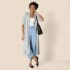 imageAmazon Essentials Womens Lightweight Duster Length Cardigan SweaterMedium Grey Heather