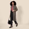 imageAmazon Essentials Womens OversizedFit Cotton Blend Heavyweight Texture Stitch Long Cardigan SweaterBrown Heather