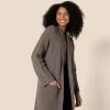 imageAmazon Essentials Womens OversizedFit Cotton Blend Heavyweight Texture Stitch Long Cardigan SweaterBrown Heather