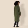 imageAmazon Essentials Womens OversizedFit Cotton Blend Heavyweight Texture Stitch Long Cardigan SweaterDark Olive