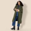 imageAmazon Essentials Womens OversizedFit Cotton Blend Heavyweight Texture Stitch Long Cardigan SweaterDark Olive