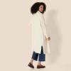 imageAmazon Essentials Womens OversizedFit Cotton Blend Heavyweight Texture Stitch Long Cardigan SweaterEggshell White