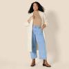 imageAmazon Essentials Womens OversizedFit Cotton Blend Heavyweight Texture Stitch Long Cardigan SweaterEggshell White