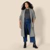 imageAmazon Essentials Womens OversizedFit Cotton Blend Heavyweight Texture Stitch Long Cardigan SweaterMedium Grey Heather