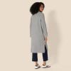 imageAmazon Essentials Womens OversizedFit Cotton Blend Heavyweight Texture Stitch Long Cardigan SweaterMedium Grey Heather
