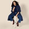 imageAmazon Essentials Womens OversizedFit Cotton Blend Heavyweight Texture Stitch Long Cardigan SweaterNavy