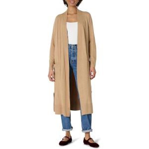 imageAmazon Essentials Womens Lightweight Duster Length Cardigan SweaterCamel Heather