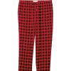 imageAmazon Essentials Mens Flannel Pant and LongSleeve TShirt Pajama SetBlack Red Buffalo Plaid