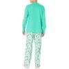 imageAmazon Essentials Mens Flannel Pant and LongSleeve TShirt Pajama SetEcru Festive Tree