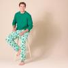 imageAmazon Essentials Mens Flannel Pant and LongSleeve TShirt Pajama SetGreen and Holiday Bear Camo