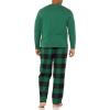 imageAmazon Essentials Mens Flannel Pant and LongSleeve TShirt Pajama SetGreenBuffalo Plaid