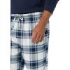 imageAmazon Essentials Mens Flannel Pant and LongSleeve TShirt Pajama SetGrey Navy Plaid