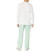imageAmazon Essentials Mens Flannel Pant and LongSleeve TShirt Pajama SetMint Green Forest Animals