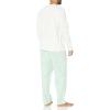 imageAmazon Essentials Mens Flannel Pant and LongSleeve TShirt Pajama SetMint Green Forest Animals