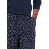 imageAmazon Essentials Mens Flannel Pant and LongSleeve TShirt Pajama SetNavy Paisley