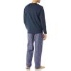 imageAmazon Essentials Mens Flannel Pant and LongSleeve TShirt Pajama SetNavy Squirrel