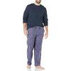 imageAmazon Essentials Mens Flannel Pant and LongSleeve TShirt Pajama SetNavy Squirrel