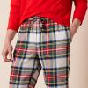 imageAmazon Essentials Mens Flannel Pant and LongSleeve TShirt Pajama SetRed Tartan Plaid