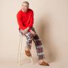 imageAmazon Essentials Mens Flannel Pant and LongSleeve TShirt Pajama SetRed Tartan Plaid