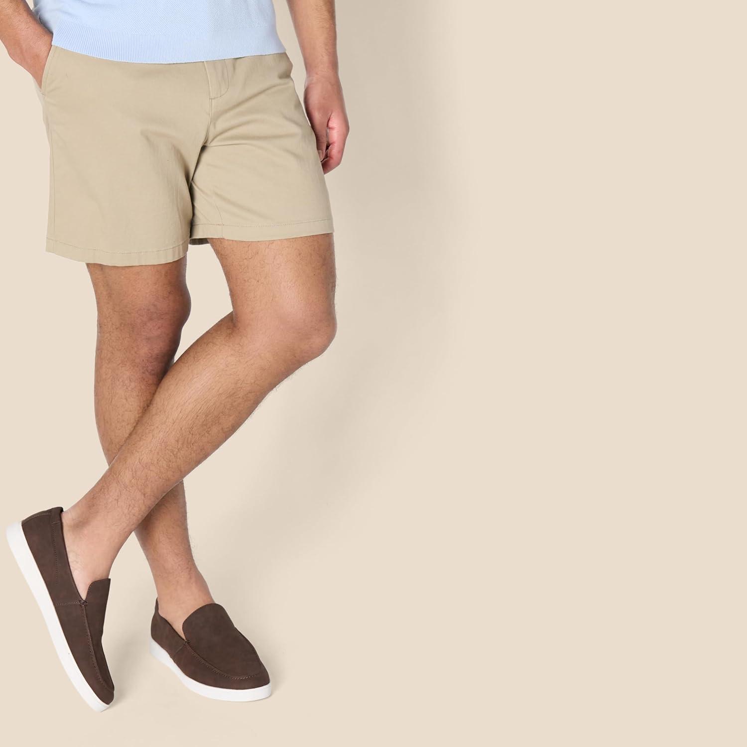 imageAmazon Essentials Mens Slipon Loafer SneakersBrown Faux Suede