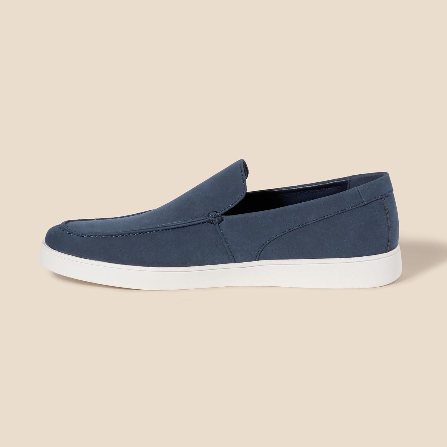 imageAmazon Essentials Mens Slipon Loafer SneakersNavy Faux Suede