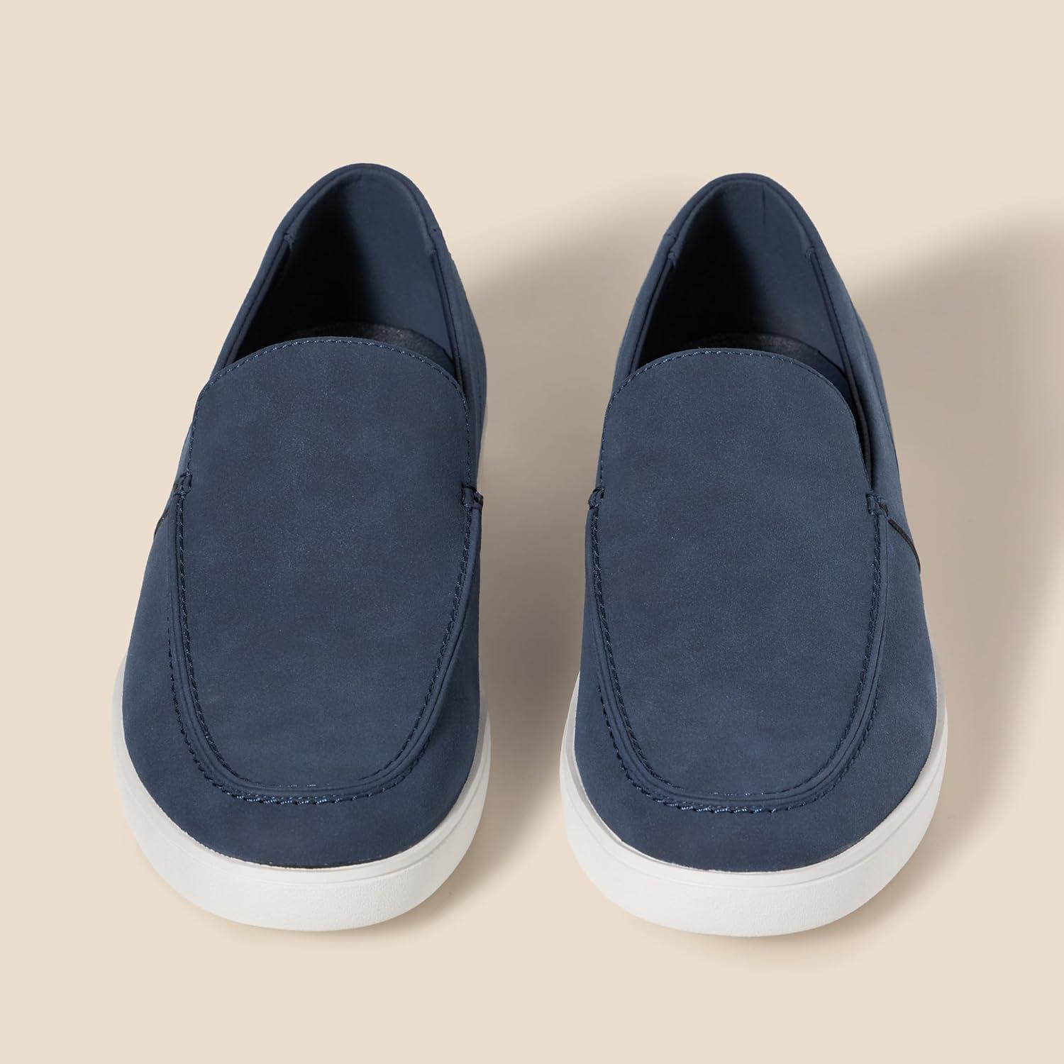 imageAmazon Essentials Mens Slipon Loafer SneakersNavy Faux Suede