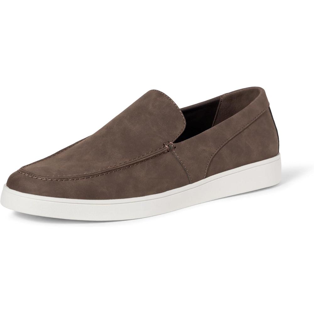 imageAmazon Essentials Mens Slipon Loafer SneakersBrown Faux Suede
