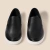 imageAmazon Essentials Mens Slipon Loafer SneakersBlack Faux Leather