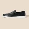 imageAmazon Essentials Mens Slipon Loafer SneakersBlack Faux Leather