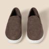 imageAmazon Essentials Mens Slipon Loafer SneakersBrown Faux Suede